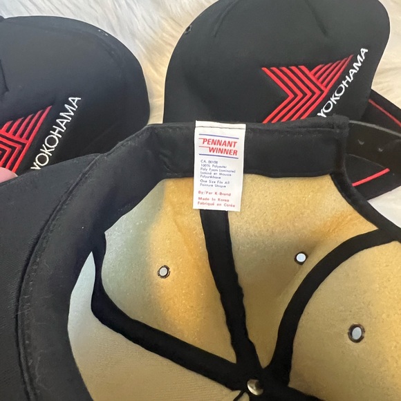 Vintage yokohama pennant winner snapback hats x 3 - Picture 3 of 3